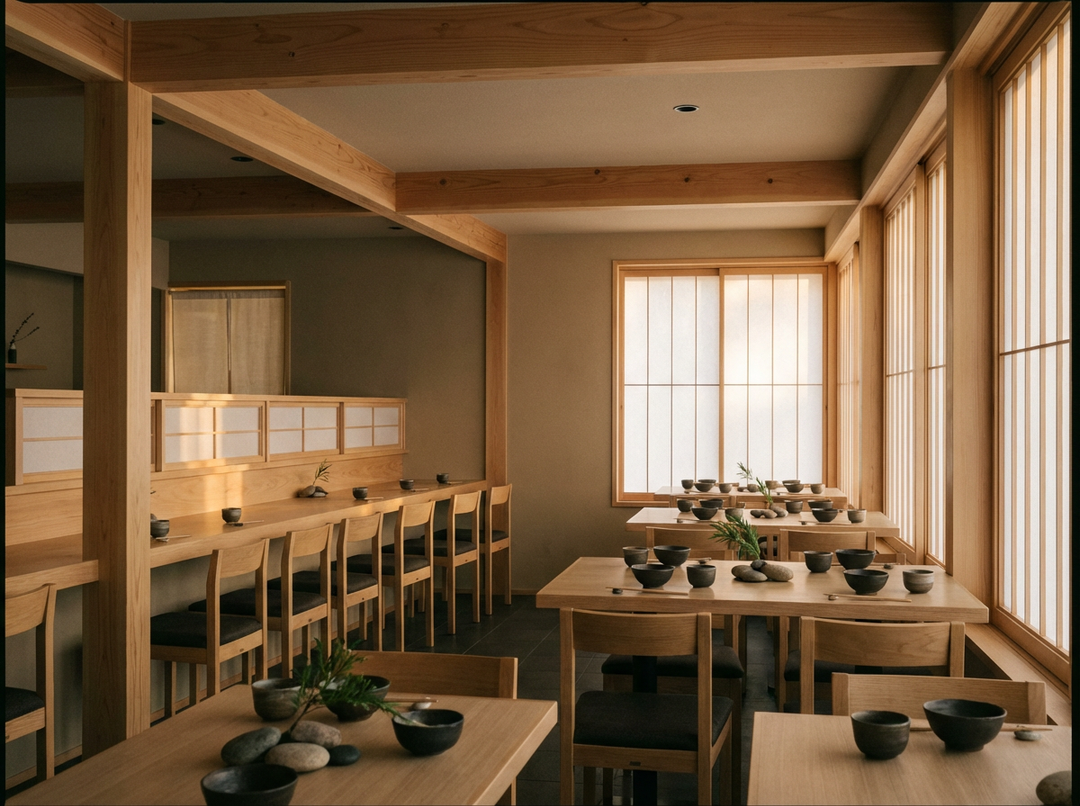 Inside Kenzo Restaurant